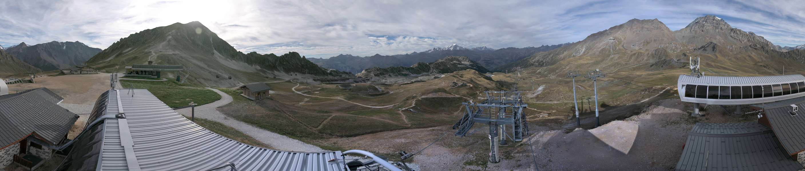 Les Arcs Arcabulle snow cam captured at 13 September 2026 at 5:57 pm GMT+2