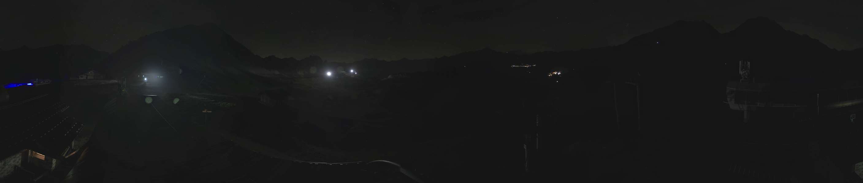 Les Arcs Arcabulle snow cam captured at 14 September 2026 at 11:39 pm GMT+2