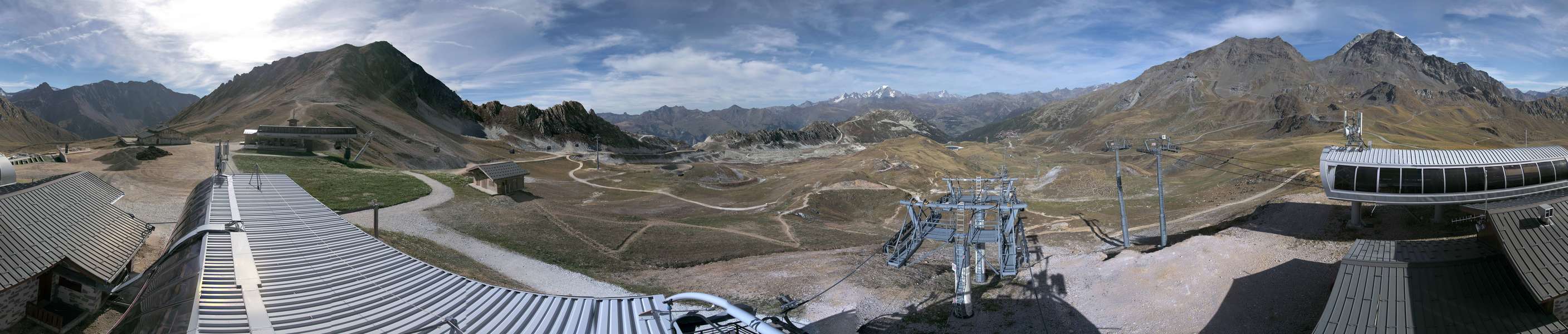 Les Arcs Arcabulle snow cam captured at 20 September 2026 at 3:54 pm GMT+2