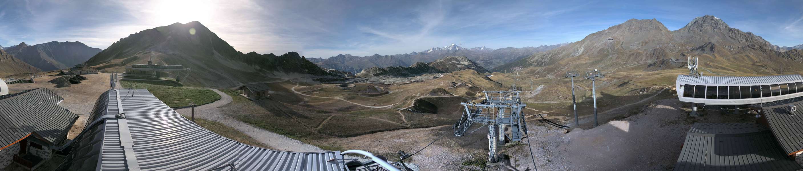 Les Arcs Arcabulle snow cam captured at 21 September 2026 at 5:45 pm GMT+2