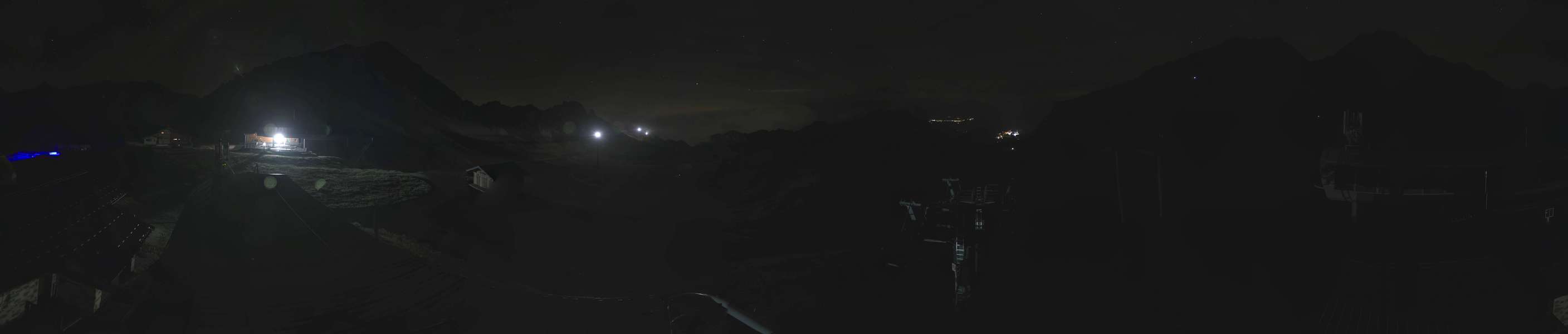 Les Arcs Arcabulle snow cam captured at 5 October 2026 at 11:37 pm GMT+2