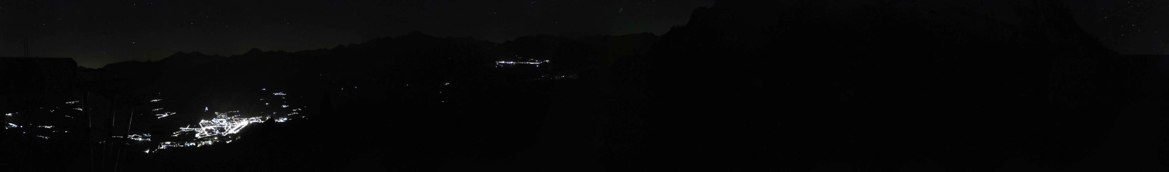 Les Arcs Mont-Blanc snow cam captured at 14 September 2026 at 11:18 pm GMT+2