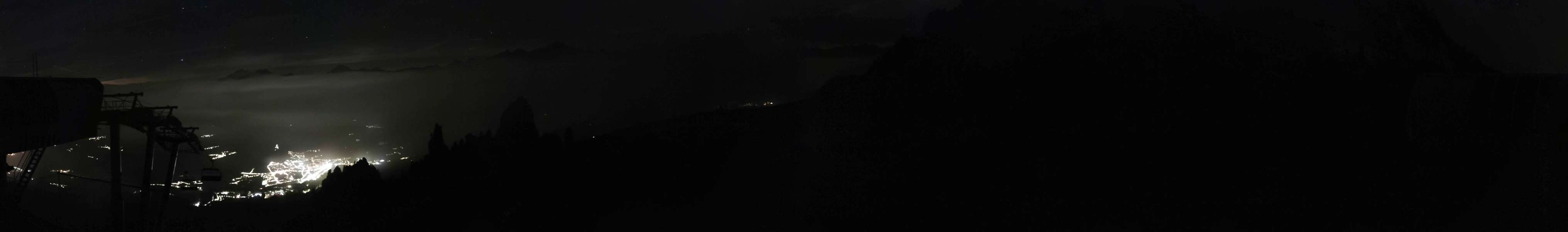 Les Arcs Mont-Blanc snow cam captured at 17 September 2026 at 11:18 pm GMT+2