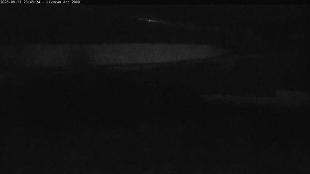 Les Arcs Arc 2000 Live snow cam captured at 13 September 2026 at 11:49 pm GMT+2