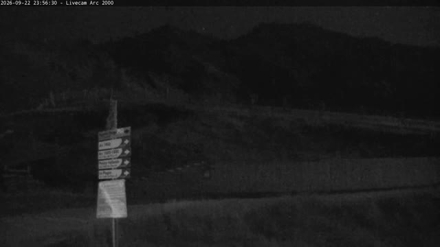 Les Arcs Arc 2000 Live snow cam captured at 22 September 2026 at 11:57 pm GMT+2