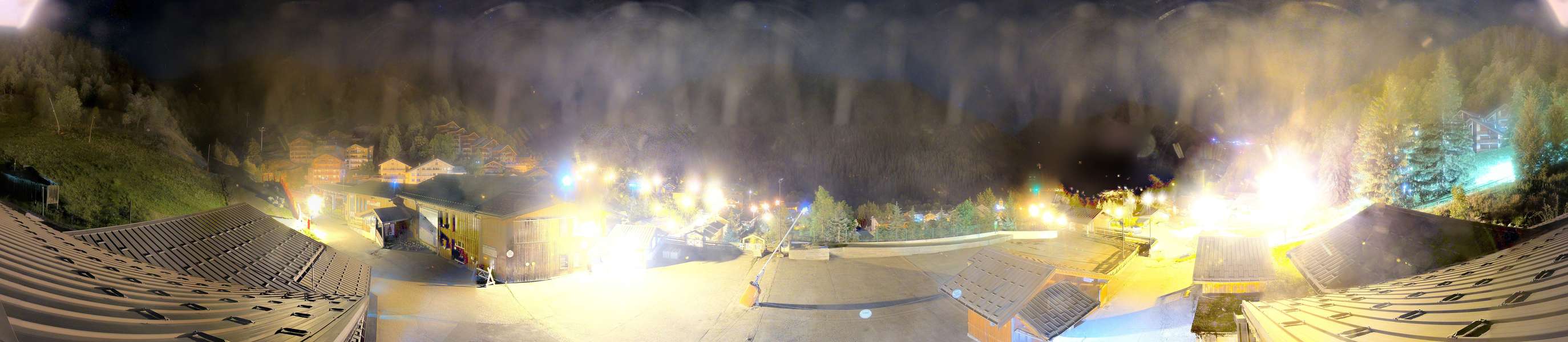 La Plagne Champagny Village snow cam captured at 14 September 2026 at 11:48 pm GMT+2