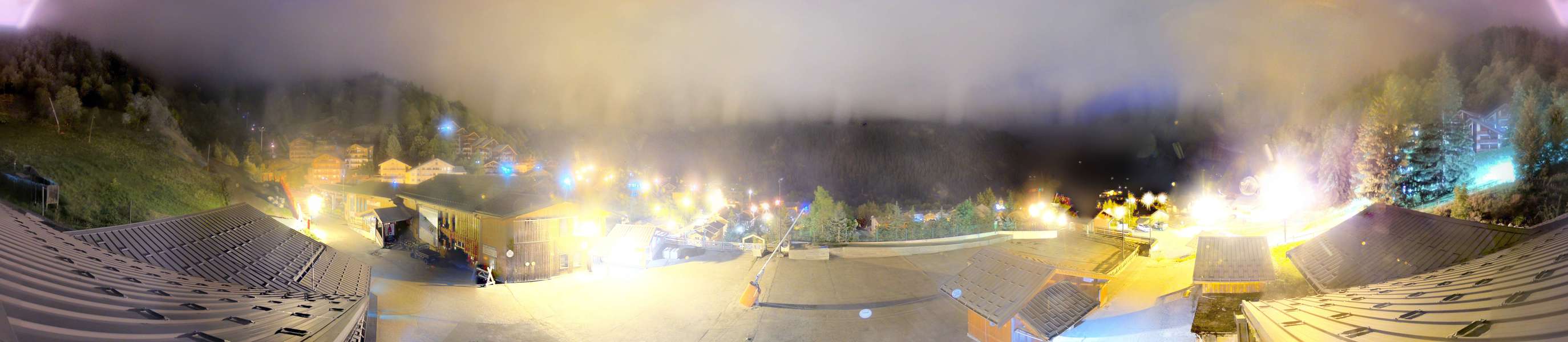 La Plagne Champagny Village snow cam captured at 16 September 2026 at 11:49 pm GMT+2