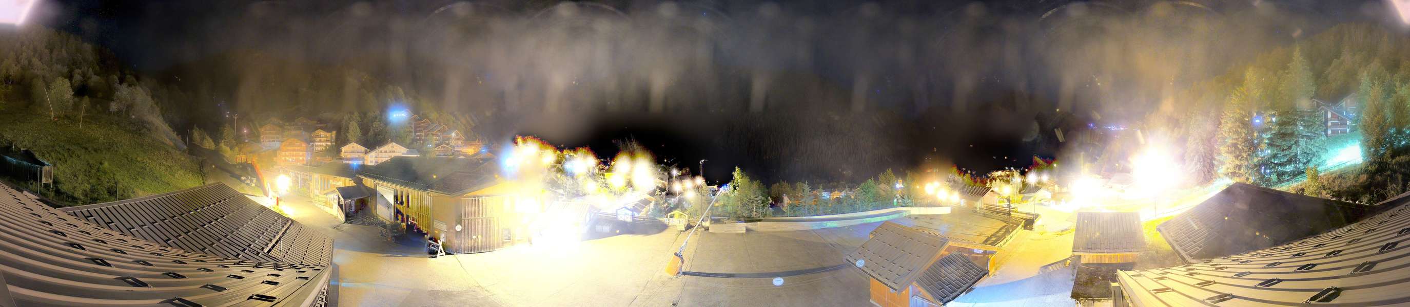 La Plagne Champagny Village snow cam captured at 18 September 2026 at 11:51 pm GMT+2