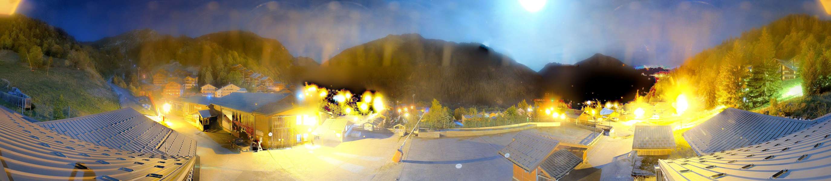 La Plagne Champagny Village snow cam captured at 24 September 2026 at 11:52 pm GMT+2