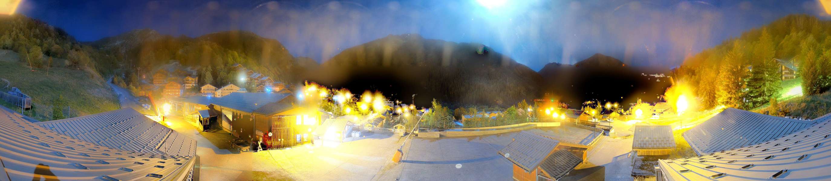 La Plagne Champagny Village snow cam captured at 25 September 2026 at 11:53 pm GMT+2