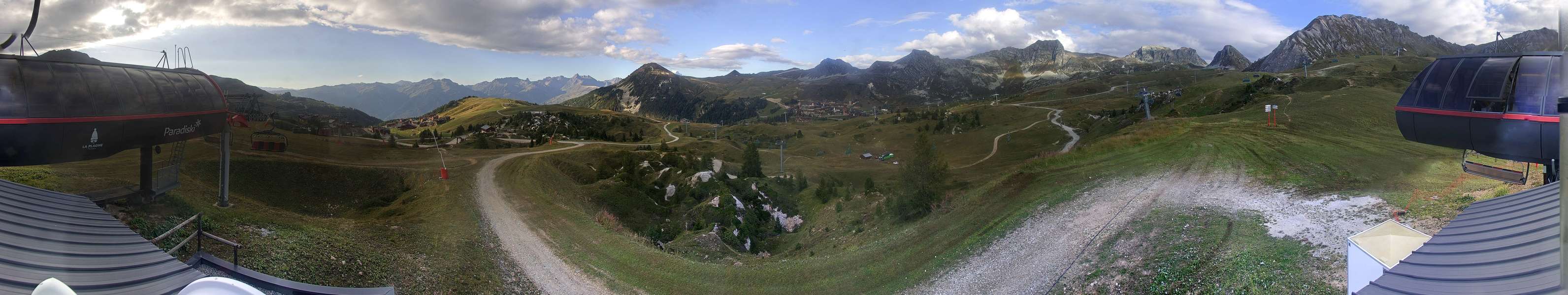 La Plagne Bergerie snow cam captured at 15 September 2026 at 6:30 pm GMT+2