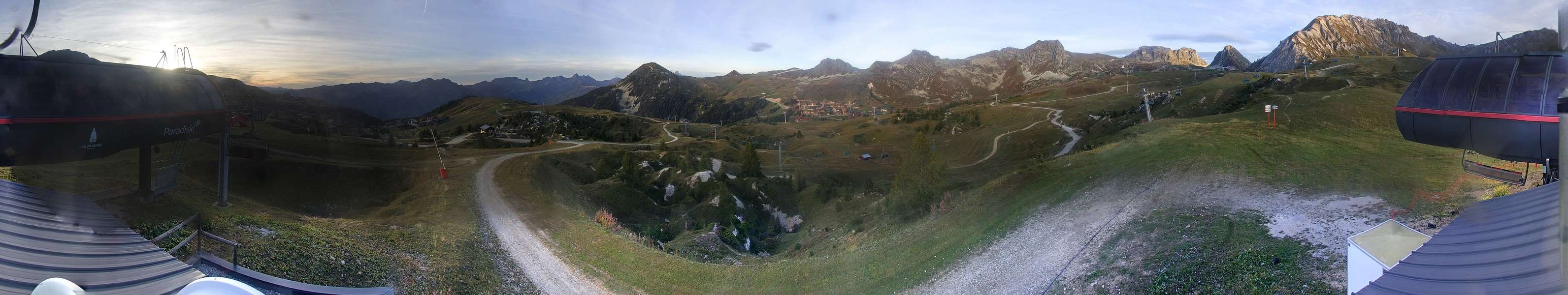 La Plagne Bergerie snow cam captured at 20 September 2026 at 7:30 pm GMT+2