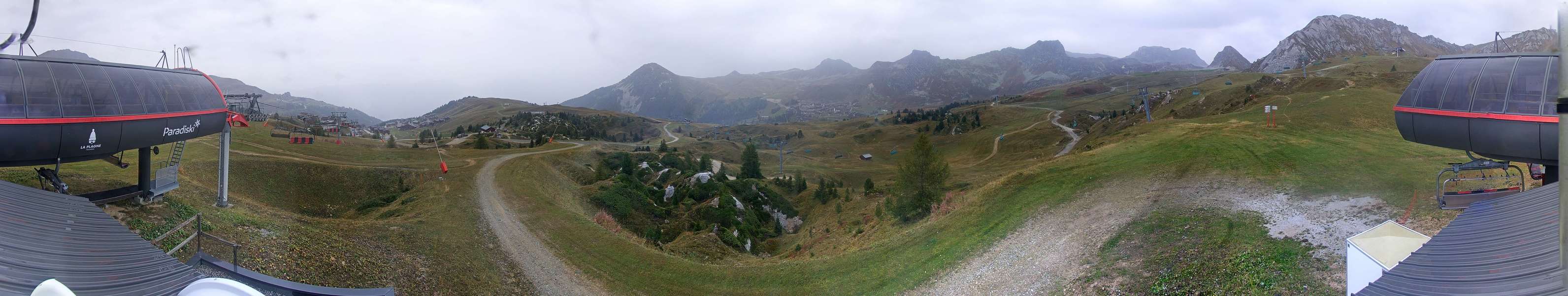 La Plagne Bergerie snow cam captured at 1 October 2026 at 8:32 am GMT+2