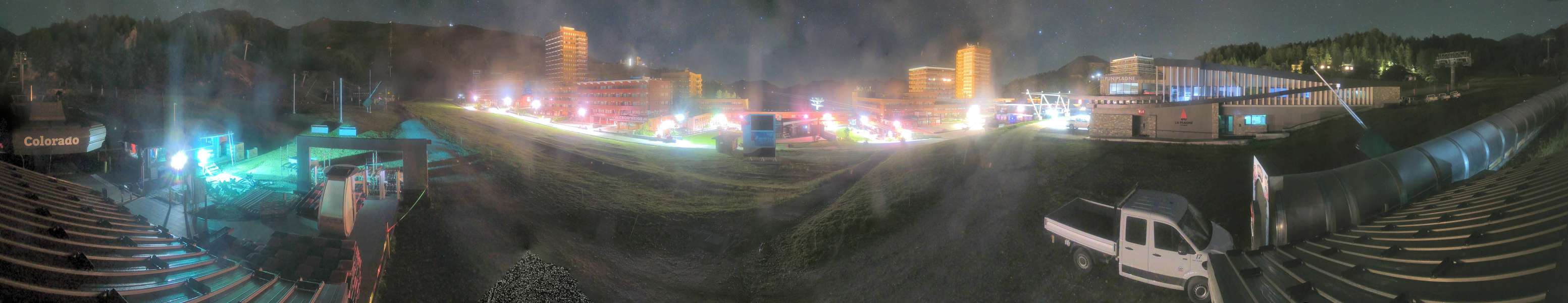 La Plagne Colorado snow cam captured at 14 September 2026 at 11:15 pm GMT+2
