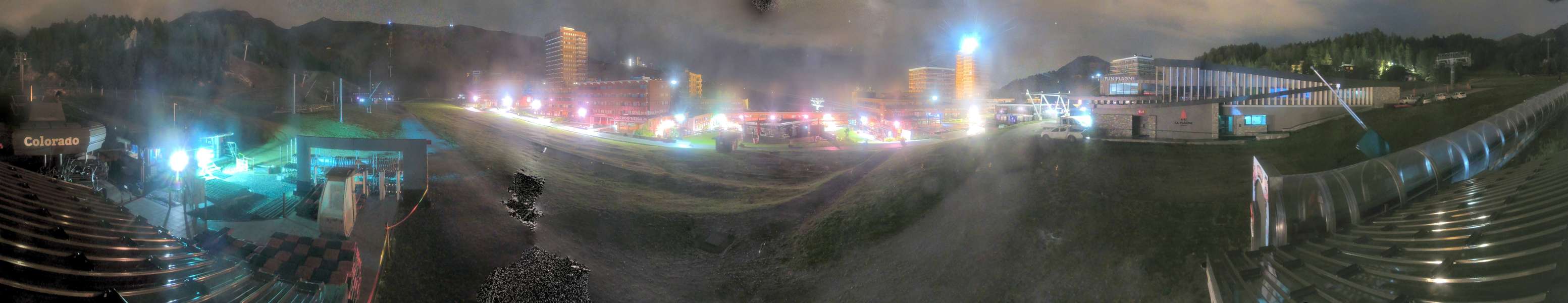 La Plagne Colorado snow cam captured at 2 October 2026 at 11:36 pm GMT+2
