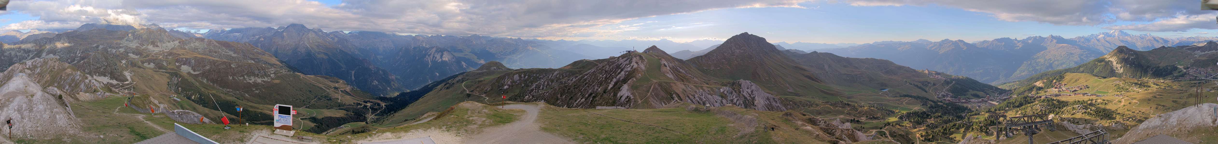La Plagne Grande Rochette snow cam captured at 15 September 2026 at 6:41 pm GMT+2