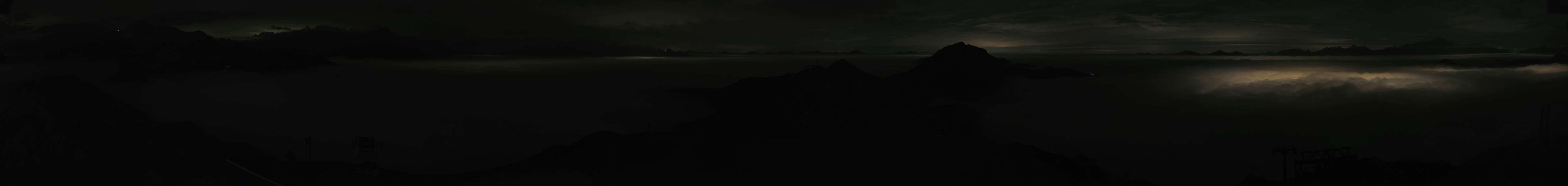 La Plagne Grande Rochette snow cam captured at 17 September 2026 at 11:39 pm GMT+2