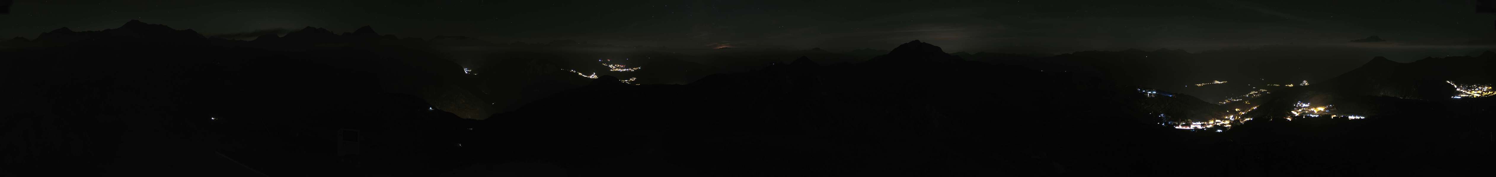 La Plagne Grande Rochette snow cam captured at 18 September 2026 at 11:29 pm GMT+2