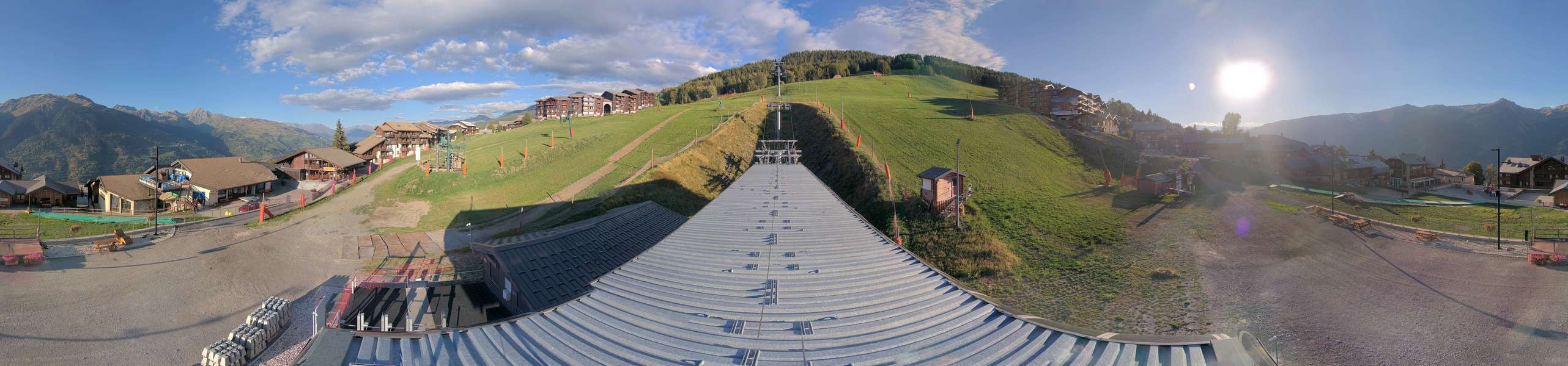 La Plagne Montalbert snow cam captured at 15 September 2026 at 6:42 pm GMT+2
