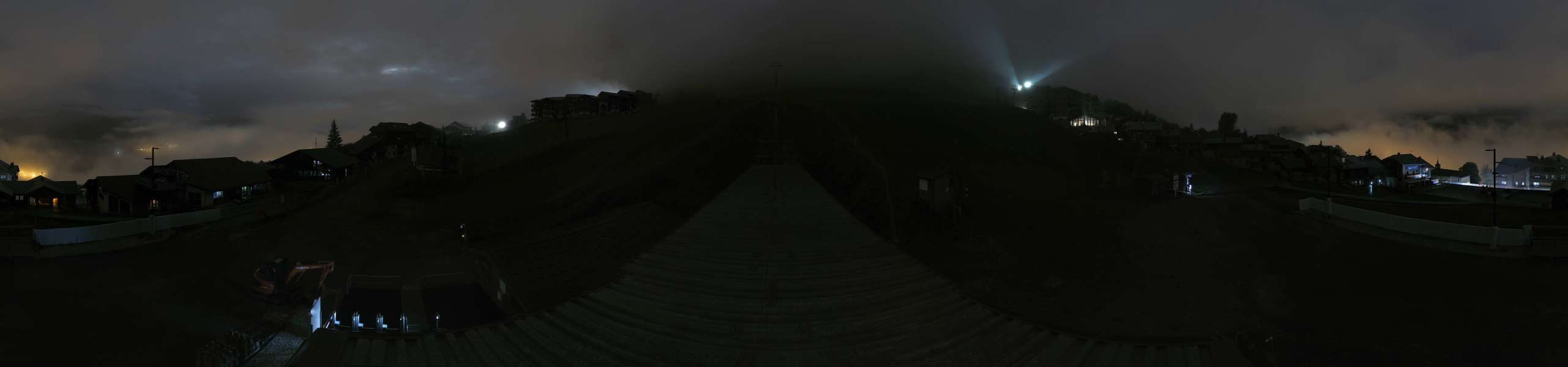 La Plagne Montalbert snow cam captured at 1 October 2026 at 11:31 pm GMT+2