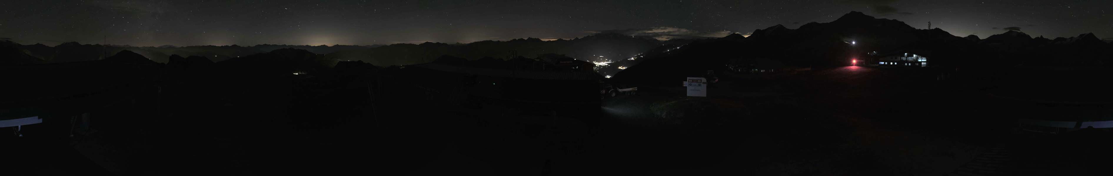 La Plagne Roche de Mio snow cam captured at 13 September 2026 at 11:49 pm GMT+2
