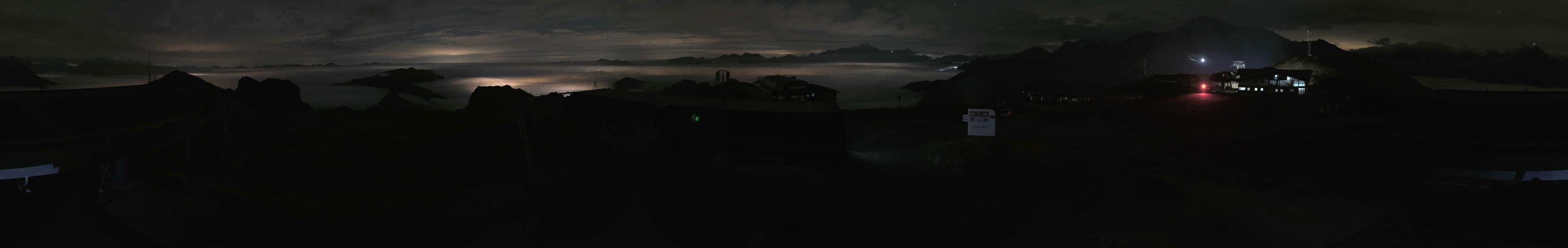 La Plagne Roche de Mio snow cam captured at 17 September 2026 at 11:28 pm GMT+2