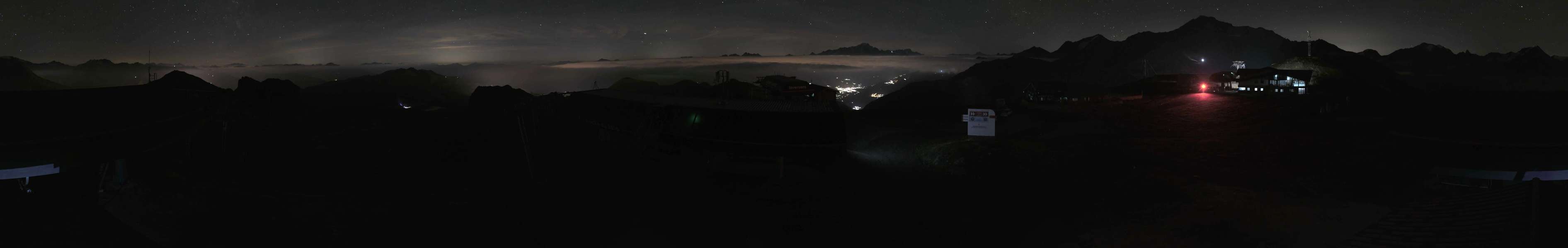 La Plagne Roche de Mio snow cam captured at 18 September 2026 at 11:51 pm GMT+2