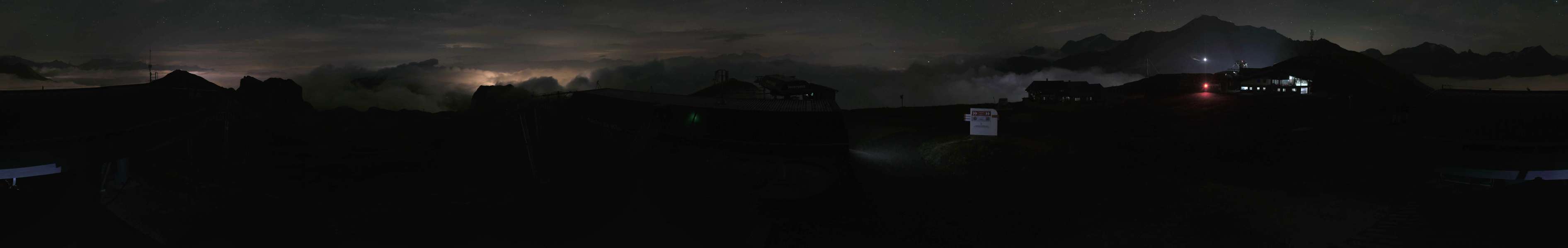 La Plagne Roche de Mio snow cam captured at 3 October 2026 at 11:21 pm GMT+2