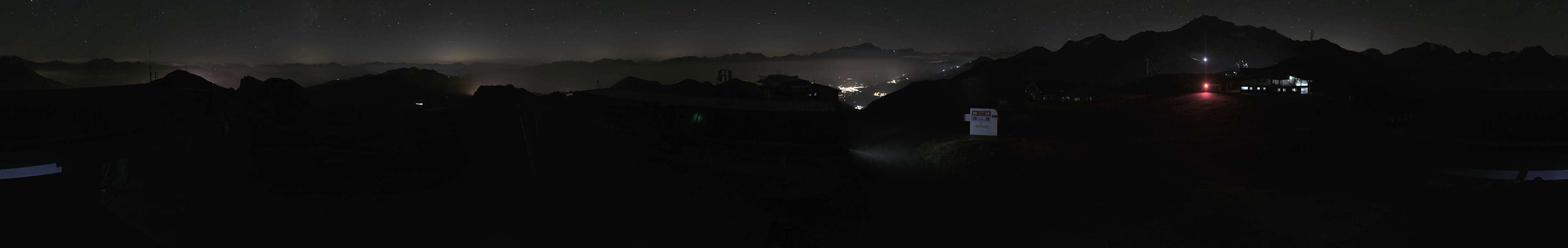 La Plagne Roche de Mio snow cam captured at 5 October 2026 at 11:58 pm GMT+2