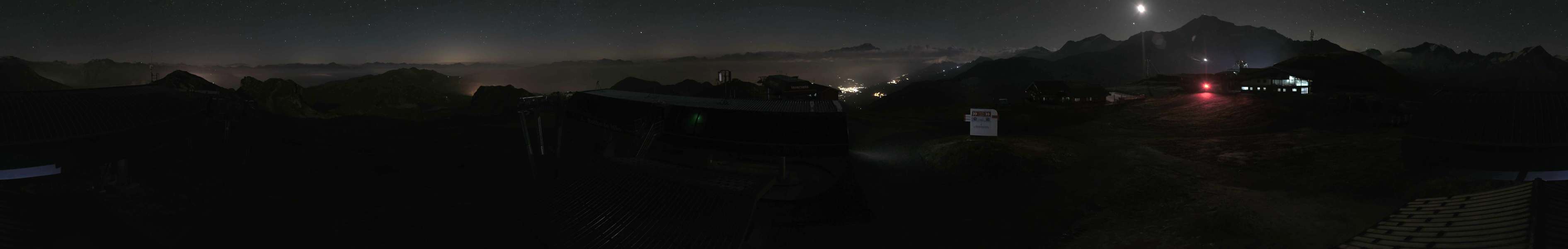 La Plagne Roche de Mio snow cam captured at 6 October 2026 at 4:02 am GMT+2