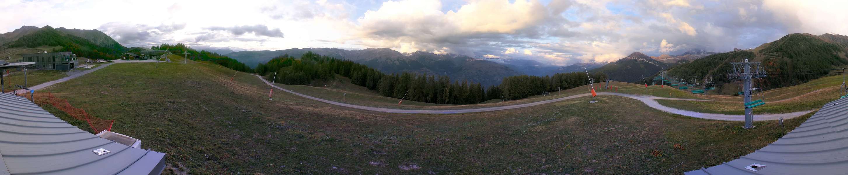 La Plagne Fornelet snow cam captured at 2 October 2026 at 7:00 pm GMT+2