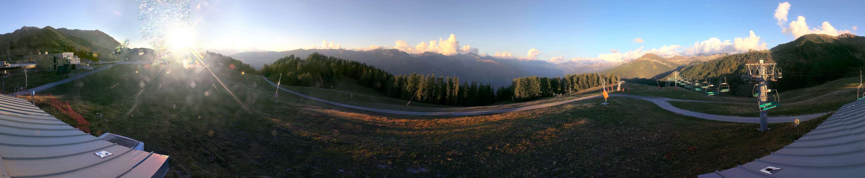 La Plagne Fornelet snow cam captured at 5 October 2026 at 6:56 pm GMT+2