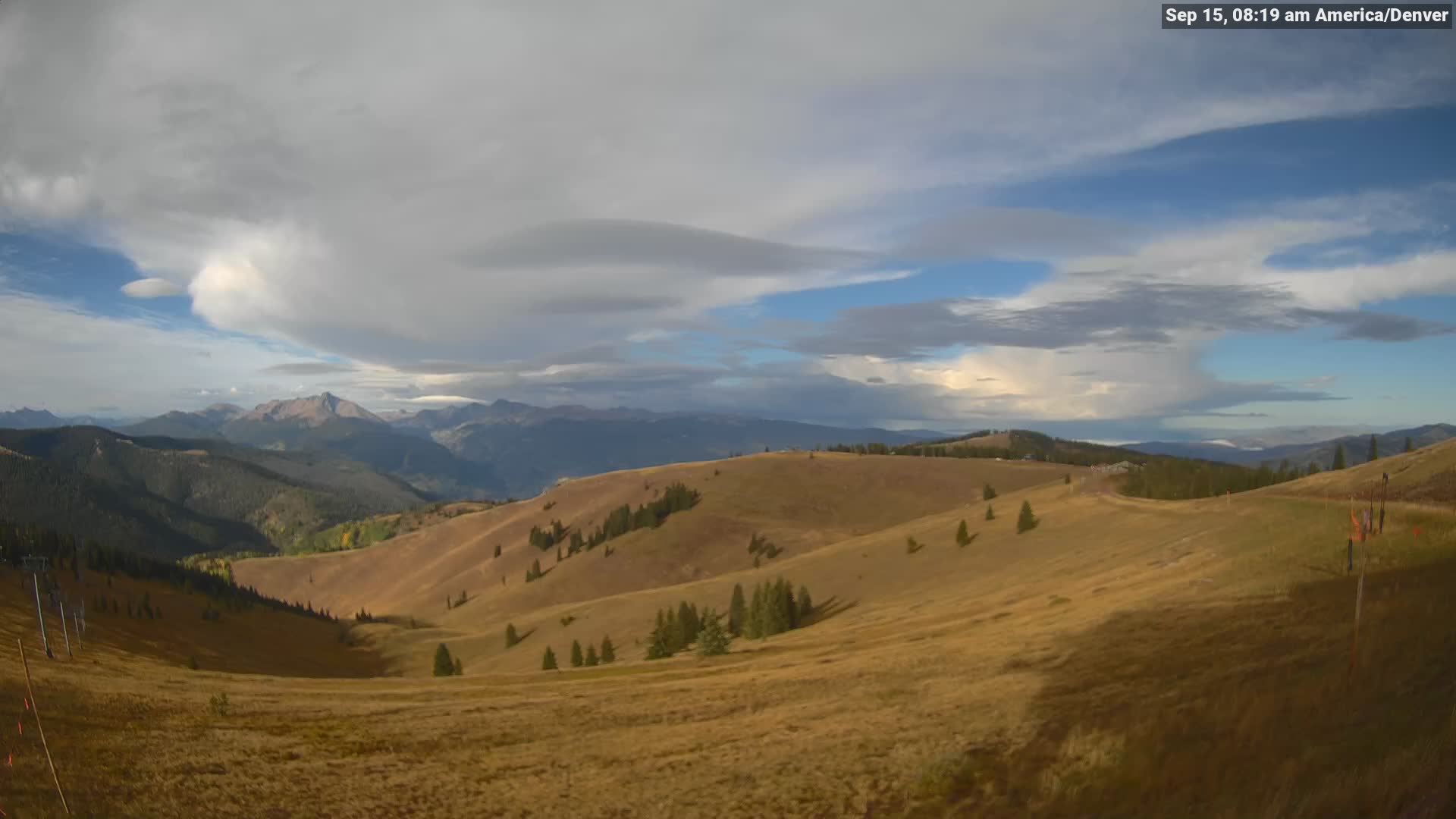 Vail The Back Bowls snow cam captured at 15 September 2026 at 8:20 am GMT-6