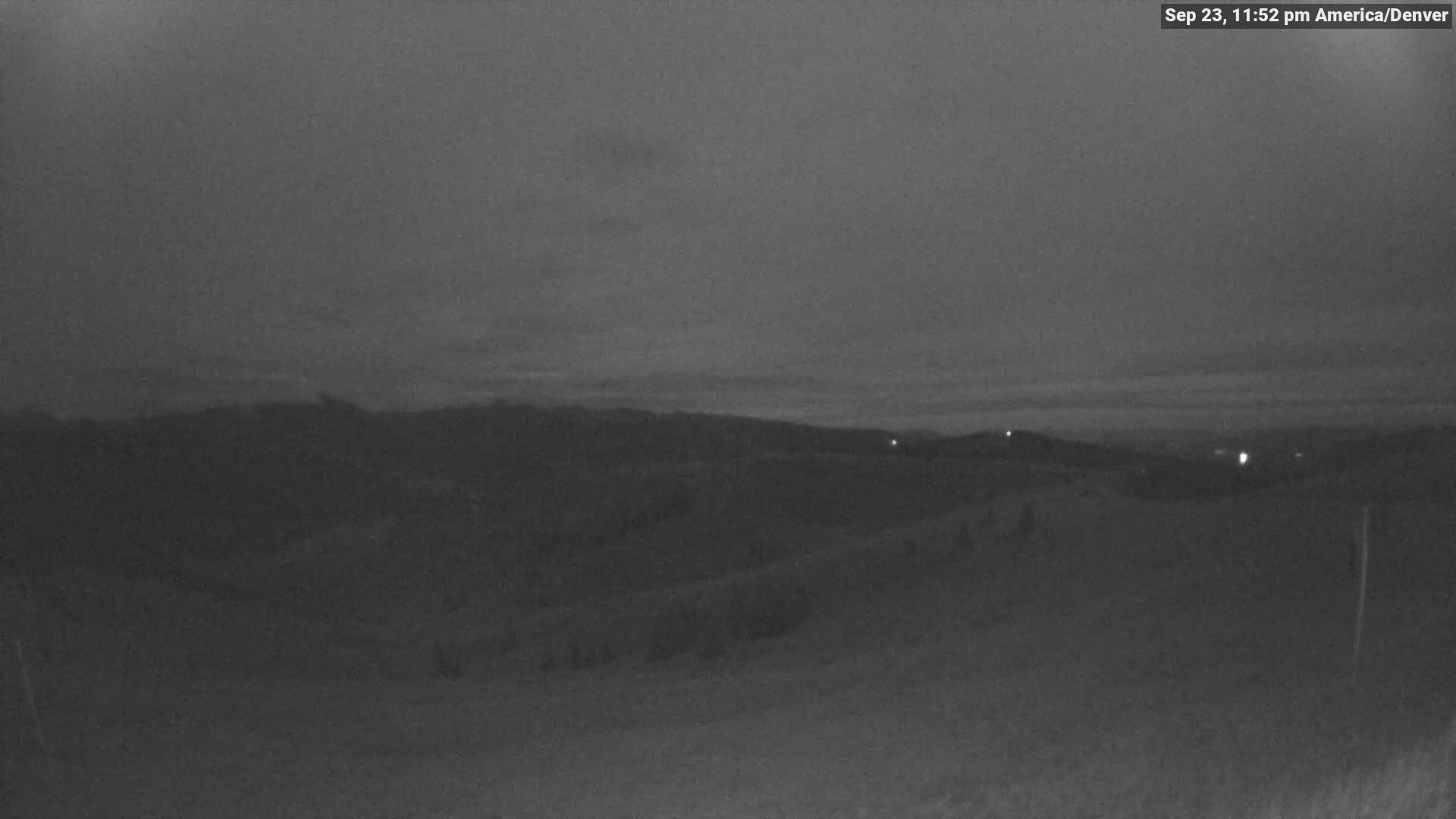 Vail The Back Bowls snow cam captured at 23 September 2026 at 11:53 pm GMT-6