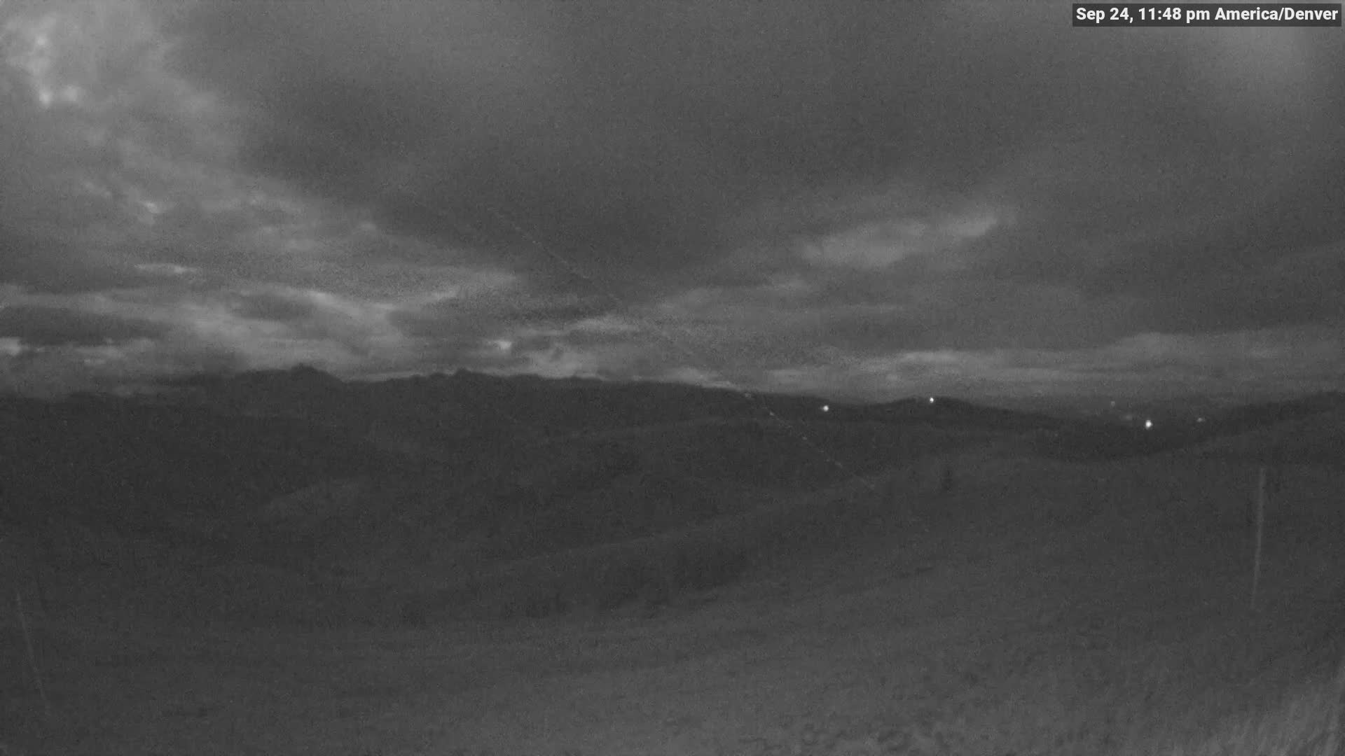 Vail The Back Bowls snow cam captured at 24 September 2026 at 11:50 pm GMT-6