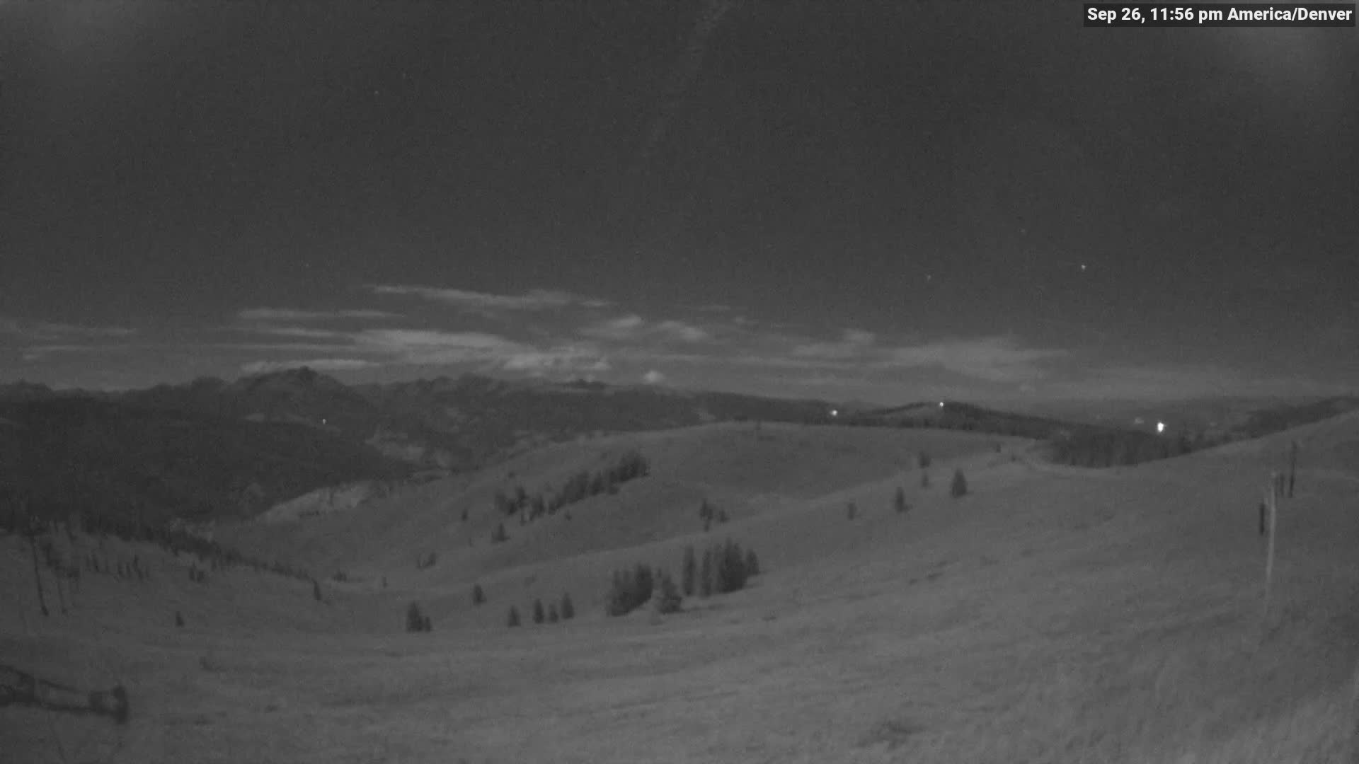 Vail The Back Bowls snow cam captured at 26 September 2026 at 11:56 pm GMT-6