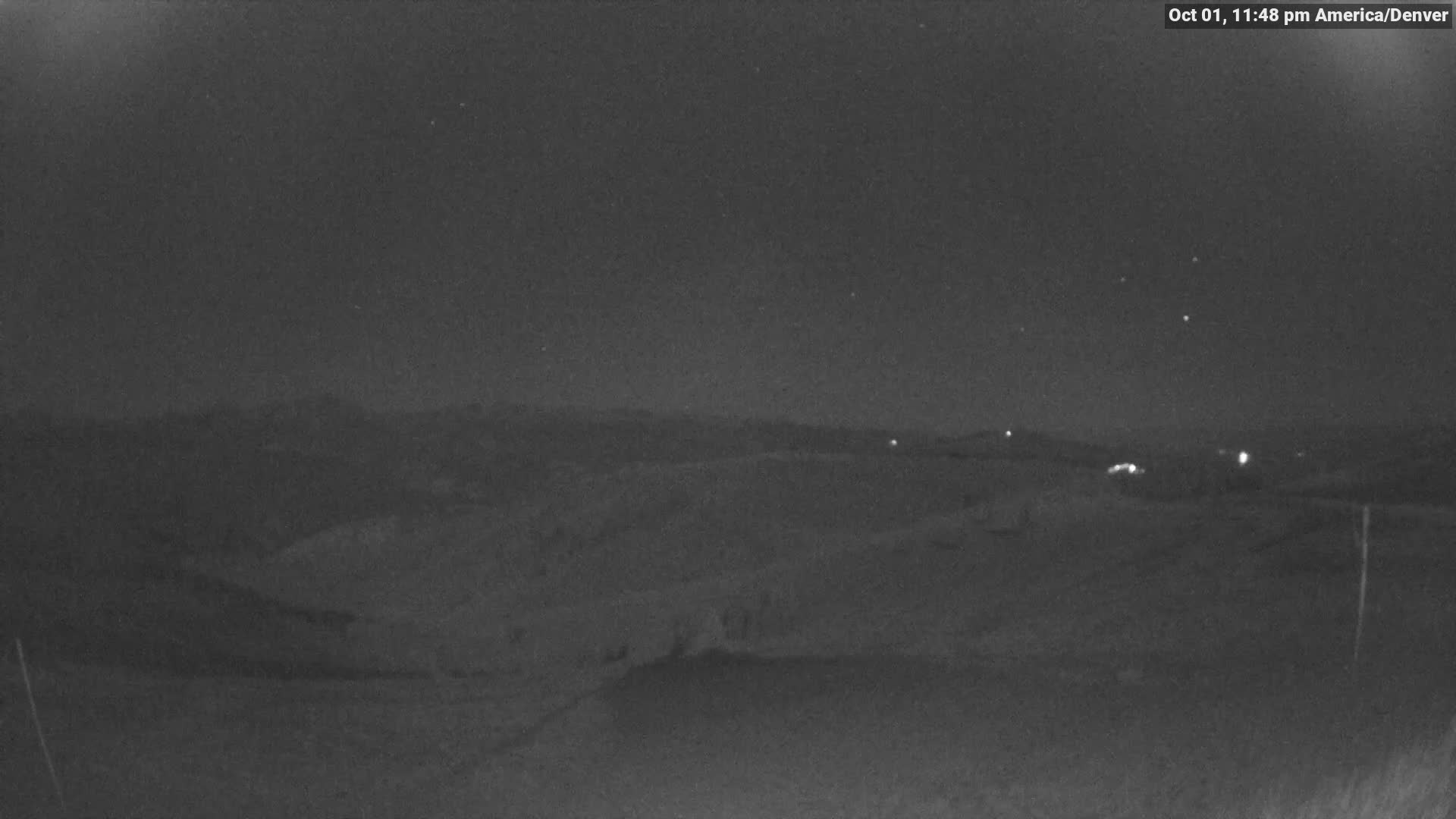 Vail The Back Bowls snow cam captured at 1 October 2026 at 11:50 pm GMT-6
