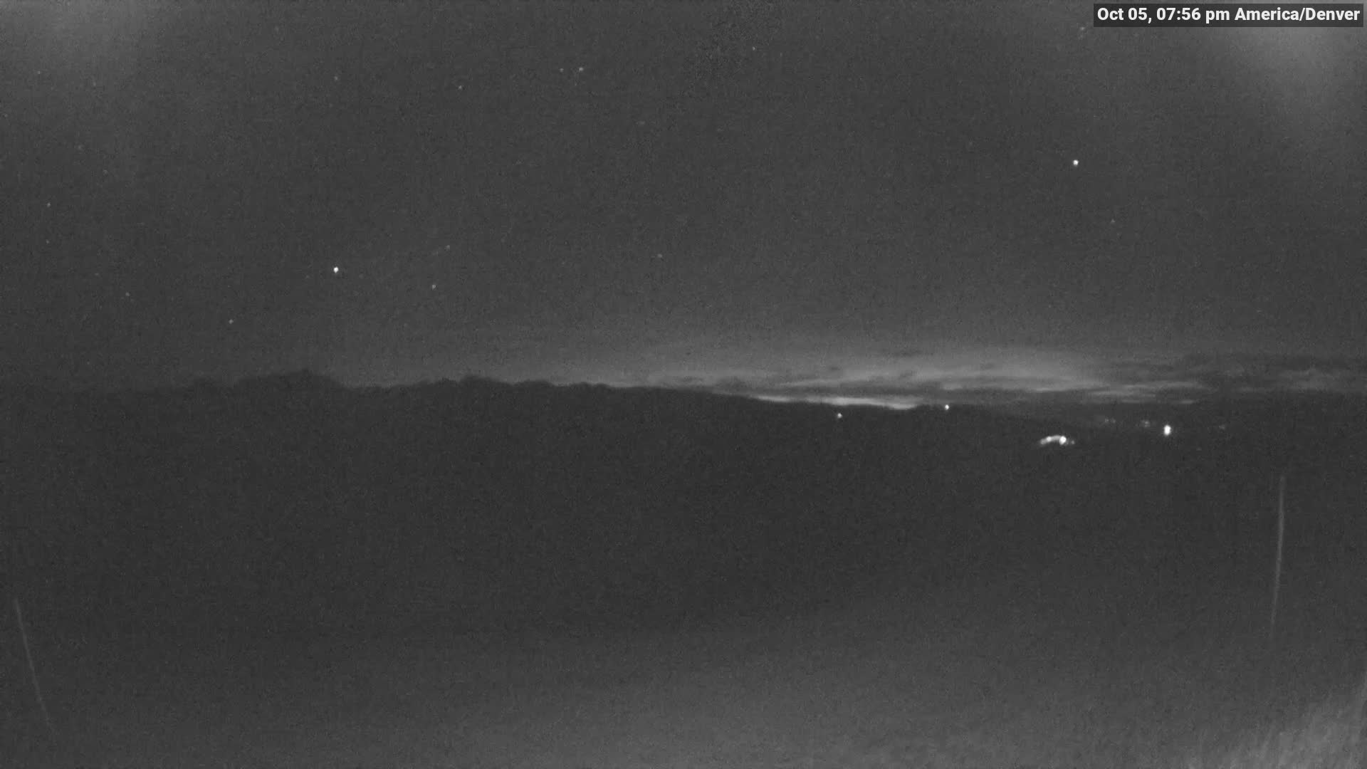 Vail The Back Bowls snow cam captured at 5 October 2026 at 7:56 pm GMT-6