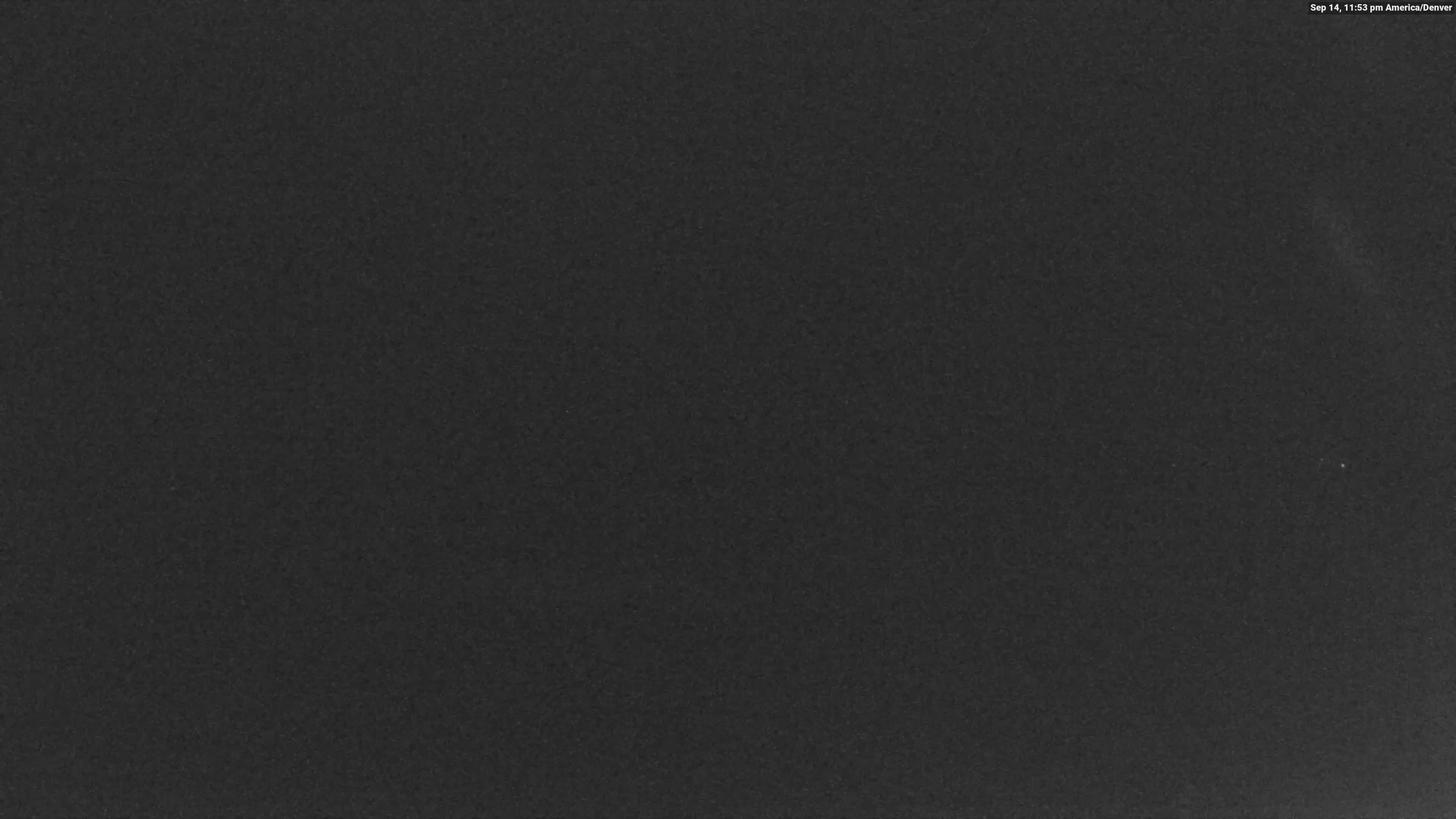 Vail Eagle's Nest snow cam captured at 14 September 2026 at 11:54 pm GMT-6