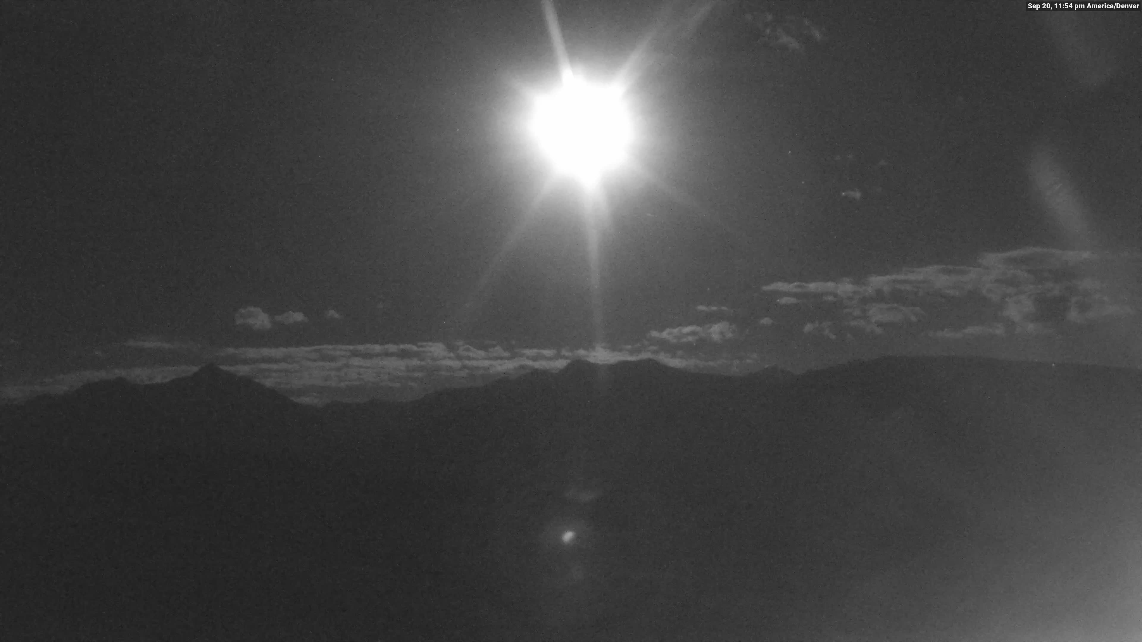 Vail Eagle's Nest snow cam captured at 20 September 2026 at 11:56 pm GMT-6
