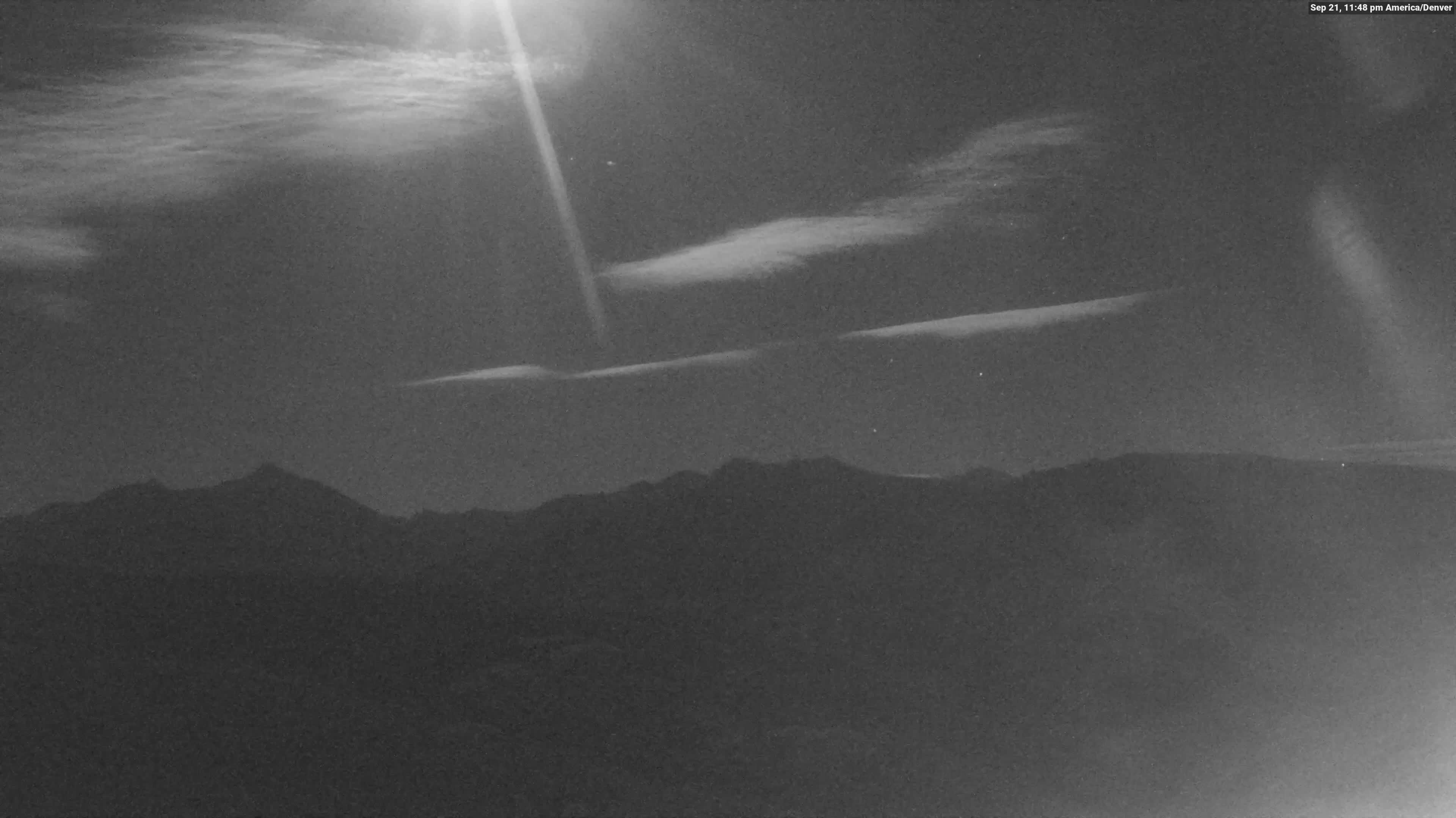 Vail Eagle's Nest snow cam captured at 21 September 2026 at 11:48 pm GMT-6