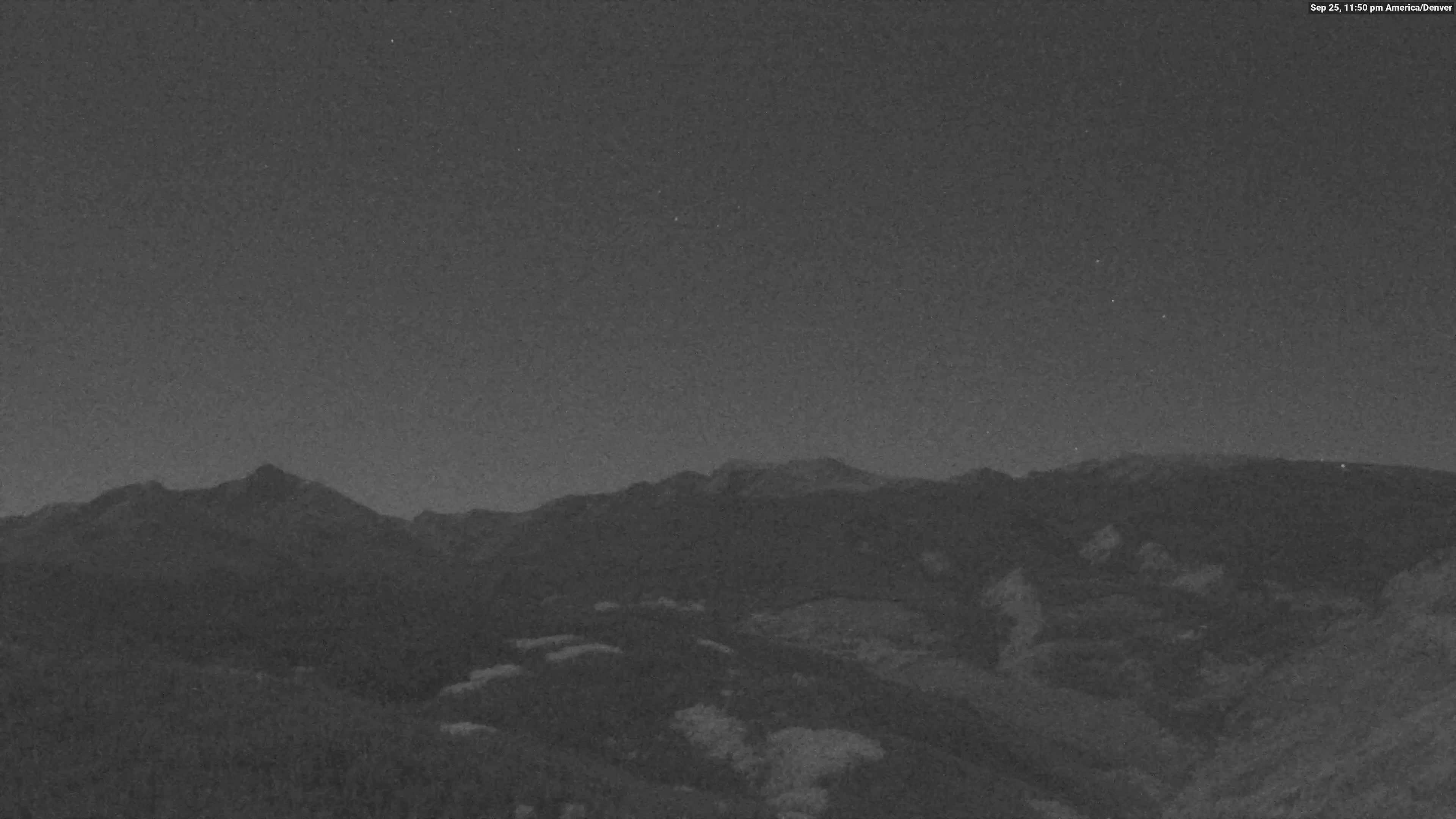 Vail Eagle's Nest snow cam captured at 25 September 2026 at 11:51 pm GMT-6