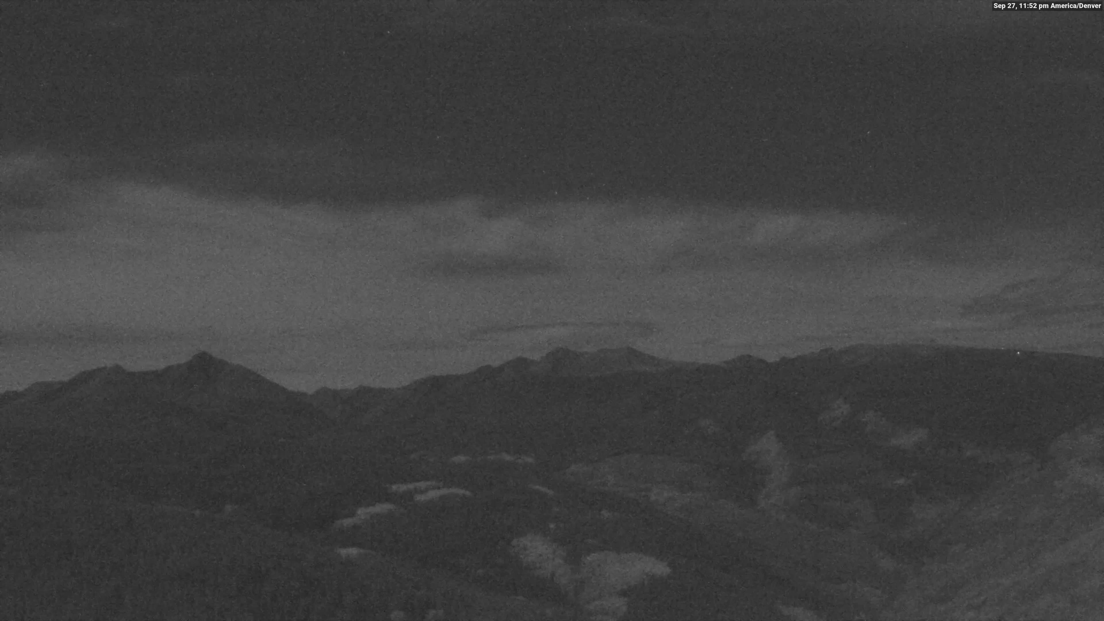 Vail Eagle's Nest snow cam captured at 27 September 2026 at 11:53 pm GMT-6