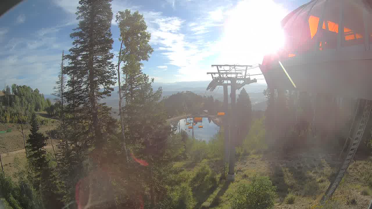 Park City Top of Orange Bubble snow cam captured at 15 September 2026 at 8:28 am GMT-6