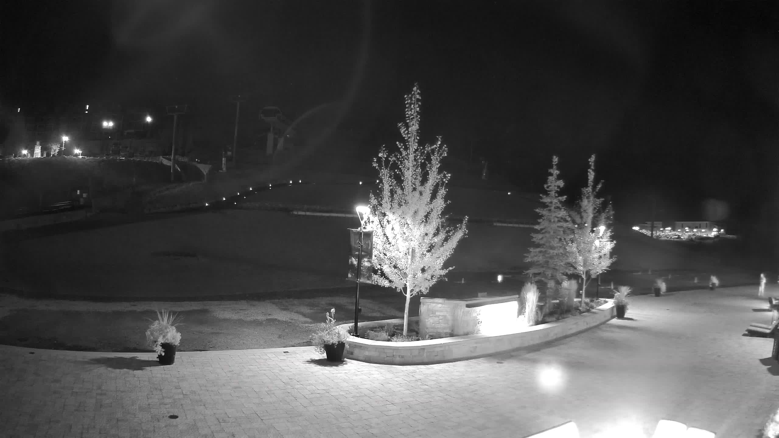 Park City Canyons Village Ski Beach snow cam captured at 29 September 2026 at 11:44 pm GMT-6