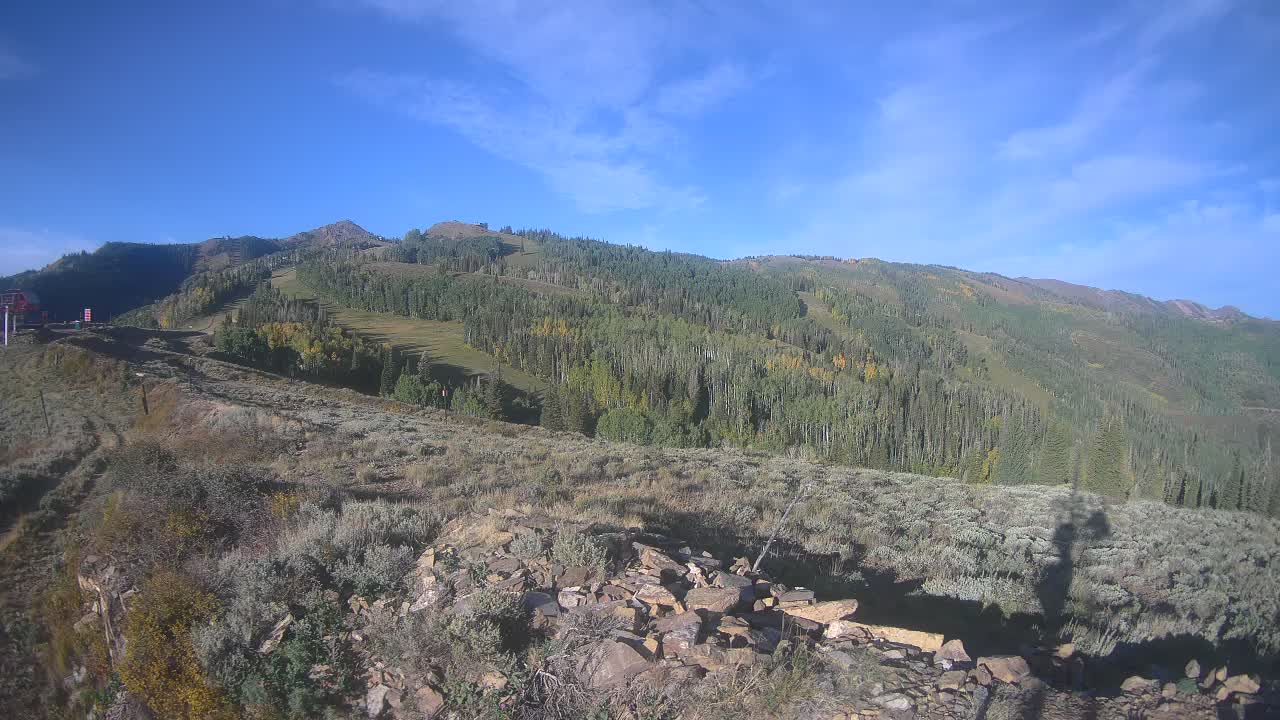 Park City Top Crescent snow cam captured at 15 September 2026 at 8:28 am GMT-6