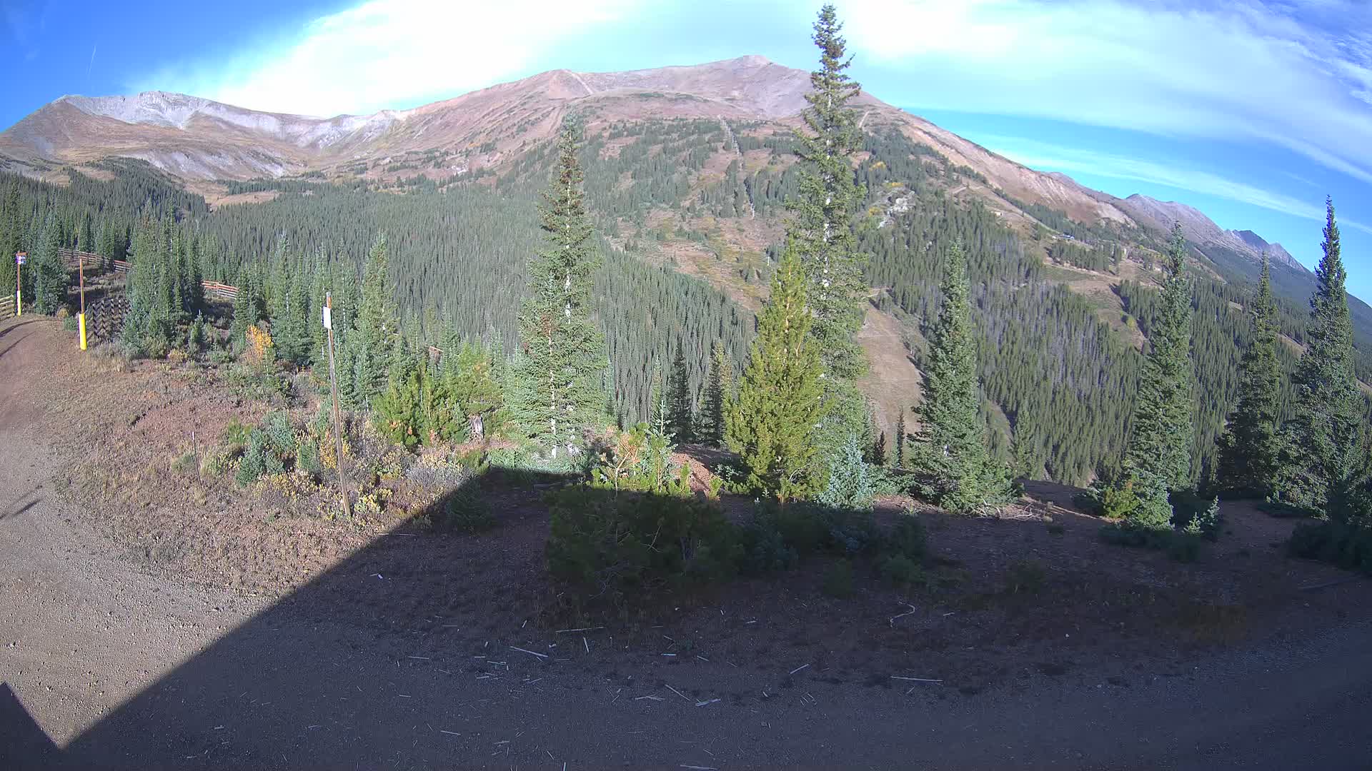 Breckenridge Peak 8 from Peak 9 snow cam captured at 15 September 2026 at 8:23 am GMT-6