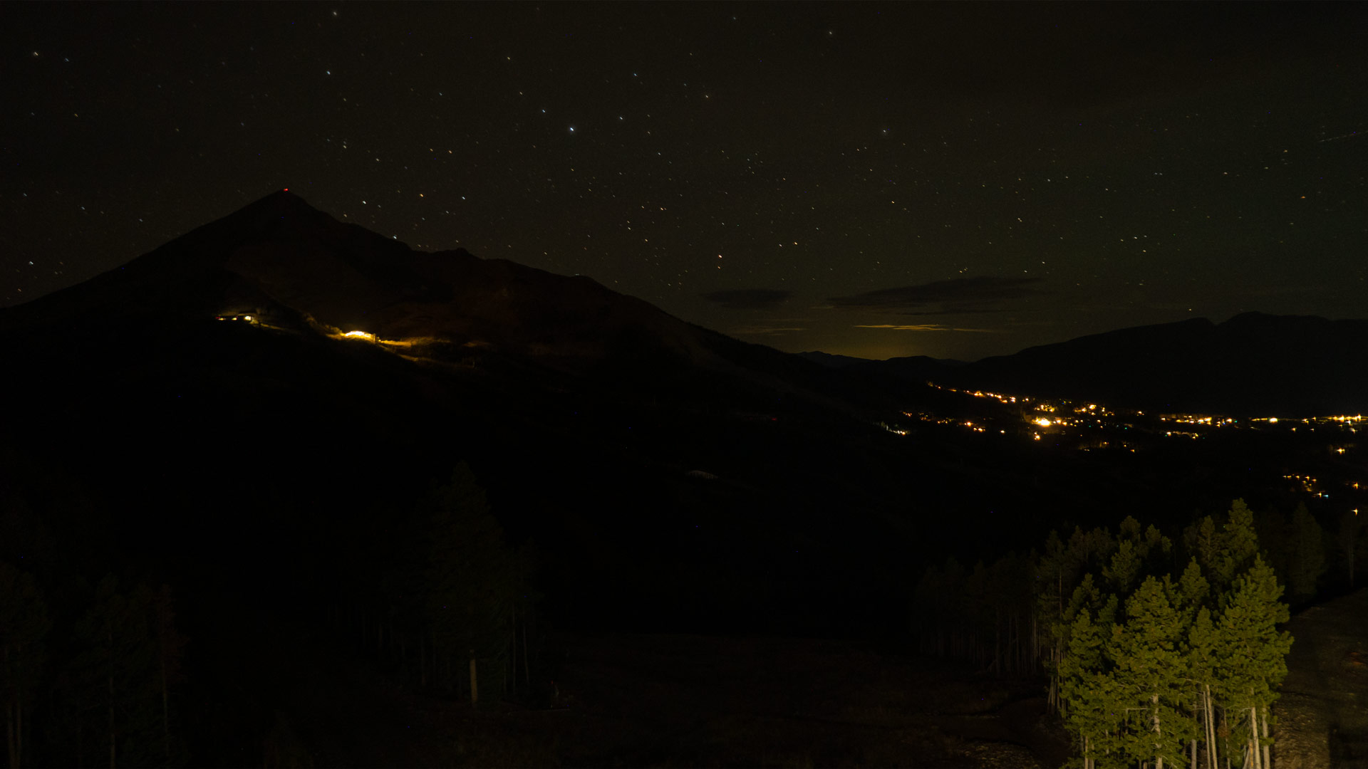 Big Sky Andesite Camera snow cam captured at 17 September 2026 at 11:51 pm GMT-6