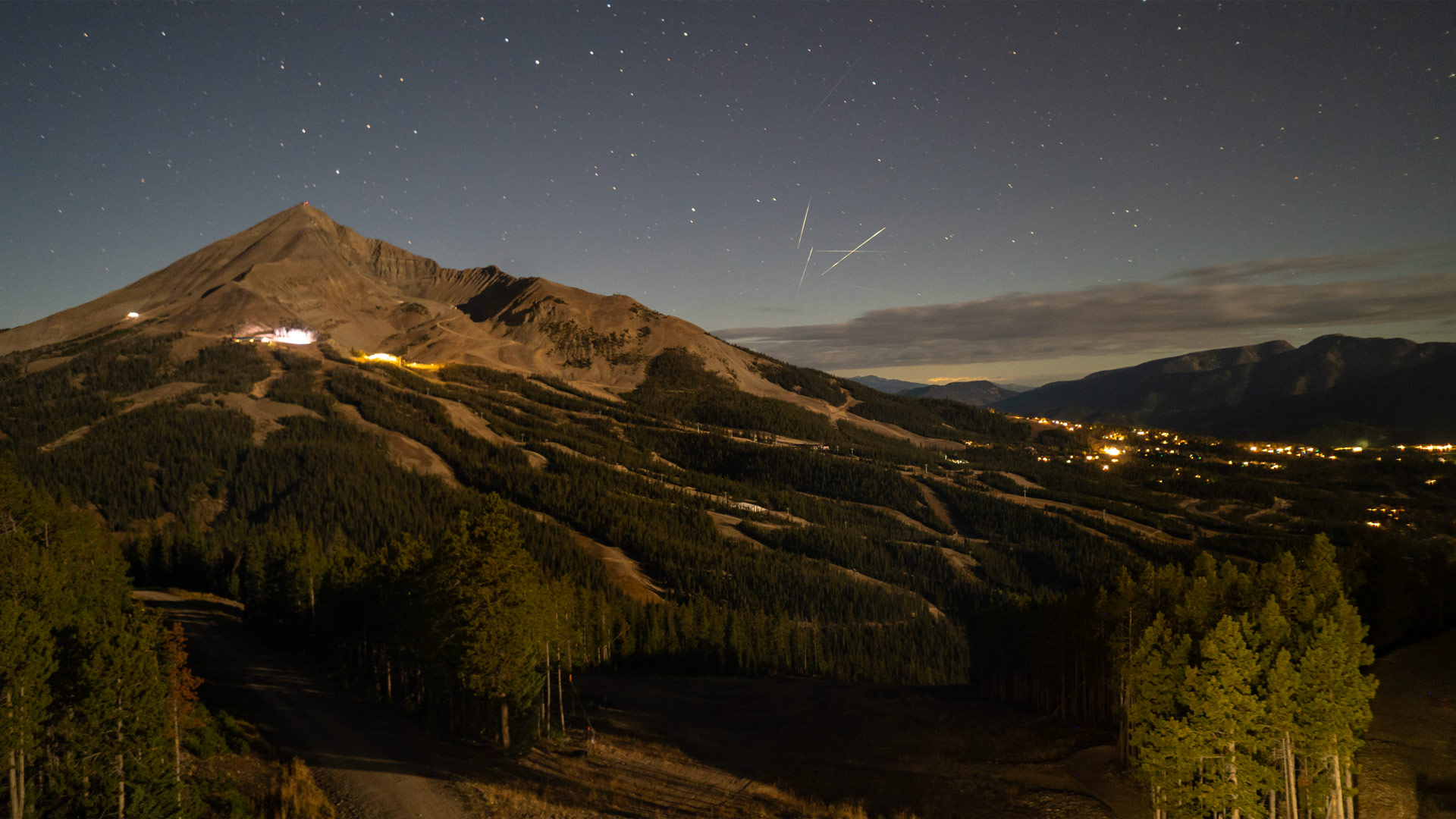 Big Sky Andesite Camera snow cam captured at 30 September 2026 at 10:48 pm GMT-6