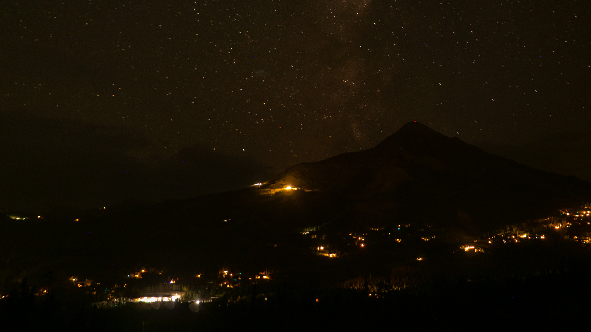 Big Sky Cascade Camera snow cam captured at 16 September 2026 at 11:40 pm GMT-6